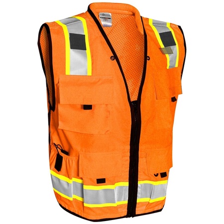 KISHIGO 4X, Orange, Class 2, Professional Surveyors Vest S5001-4X